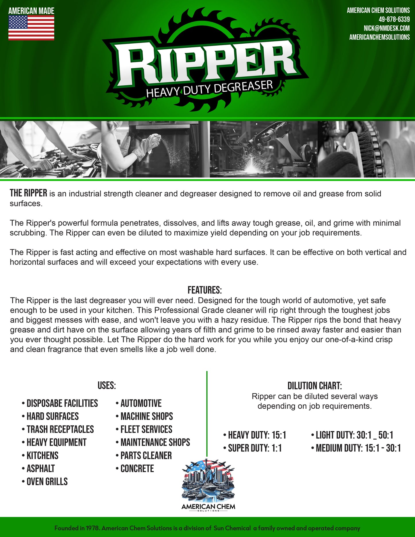 RIPPER INDUSTRIAL STRENGTH CLEANER & DEGREASER